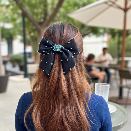 CLEMATIS BEJEWELLED BOW