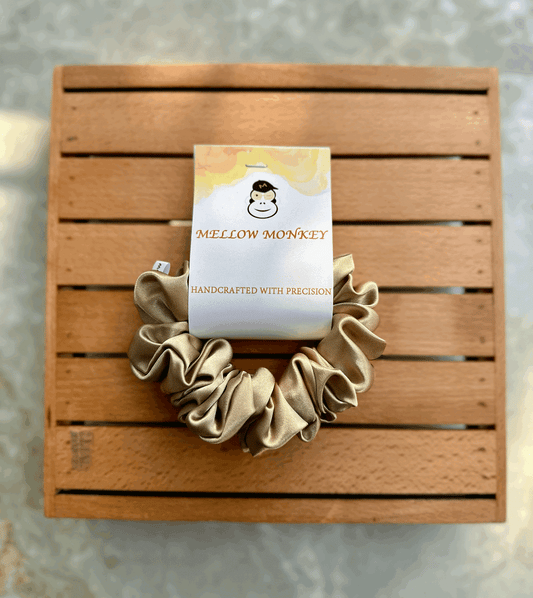 GOLD SATIN SCRUNCHIE