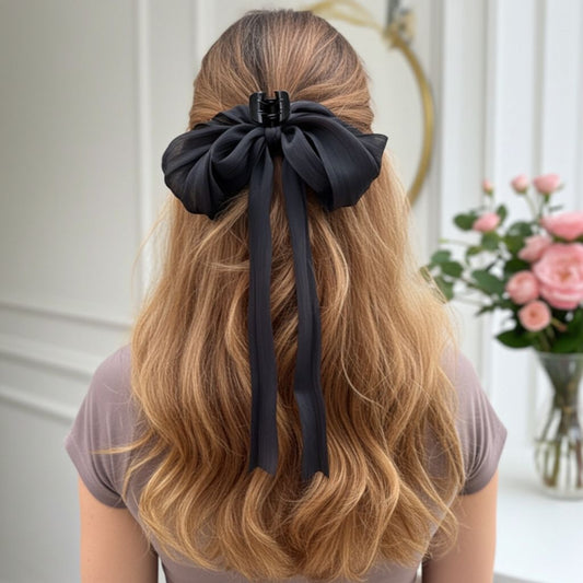 BLACK BUTTERFLY HAIR CLAW