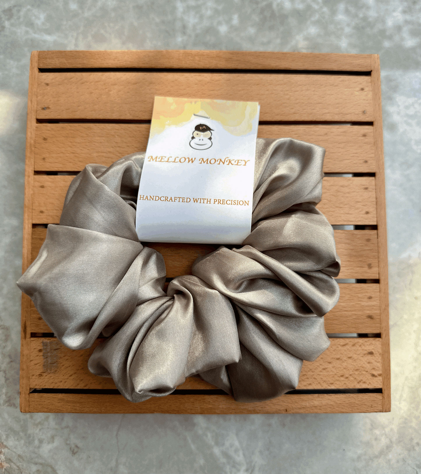 SEA HOLLY SATIN SCRUNCHIE