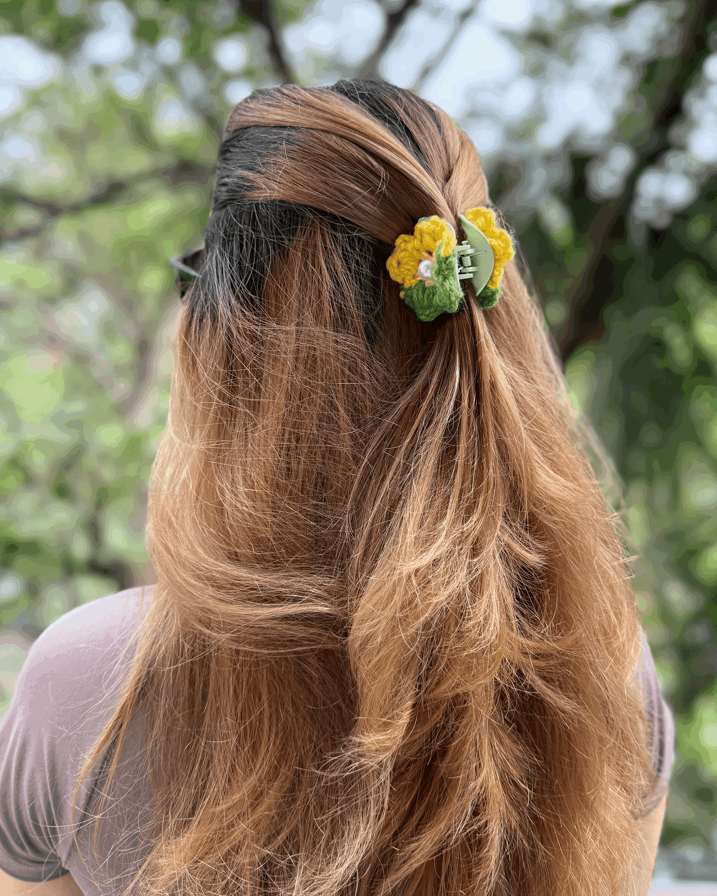 SUNFLOWER HAIR CLAW