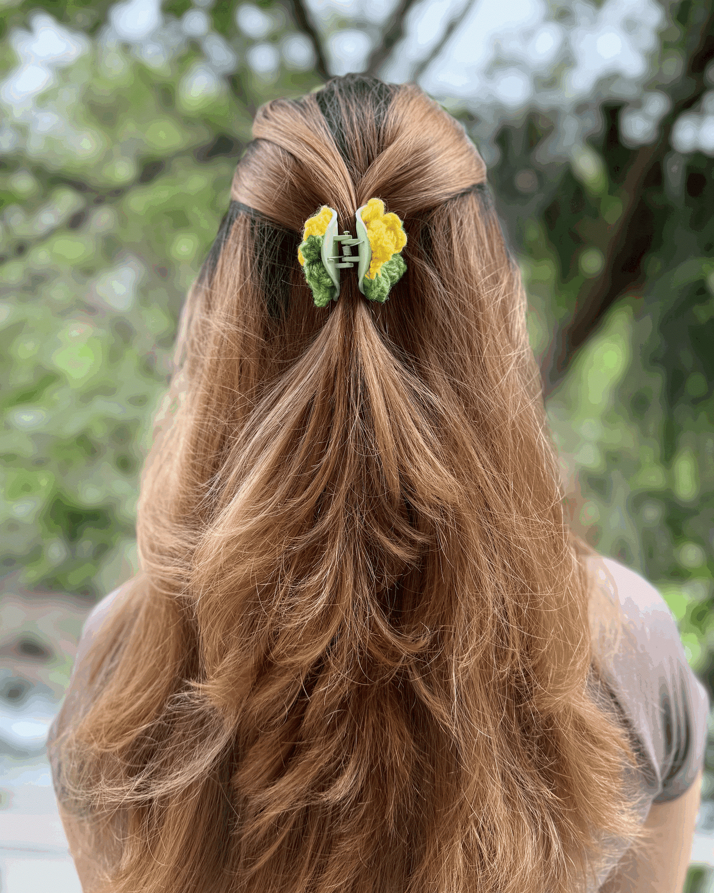 SUNFLOWER HAIR CLAW