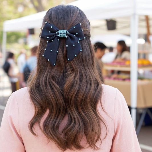 CLEMATIS BEJEWELLED BOW