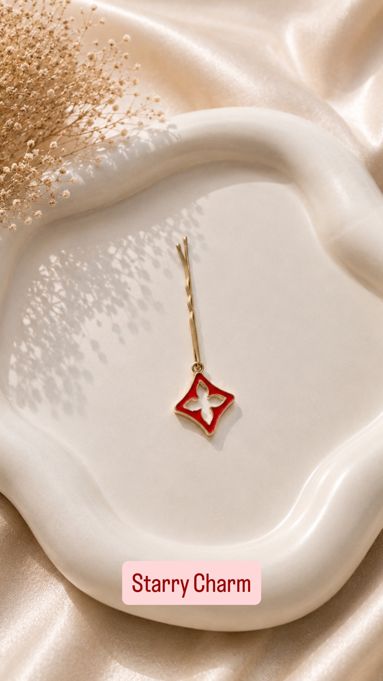 PIZZA DATE CHARM HAIR CLIP