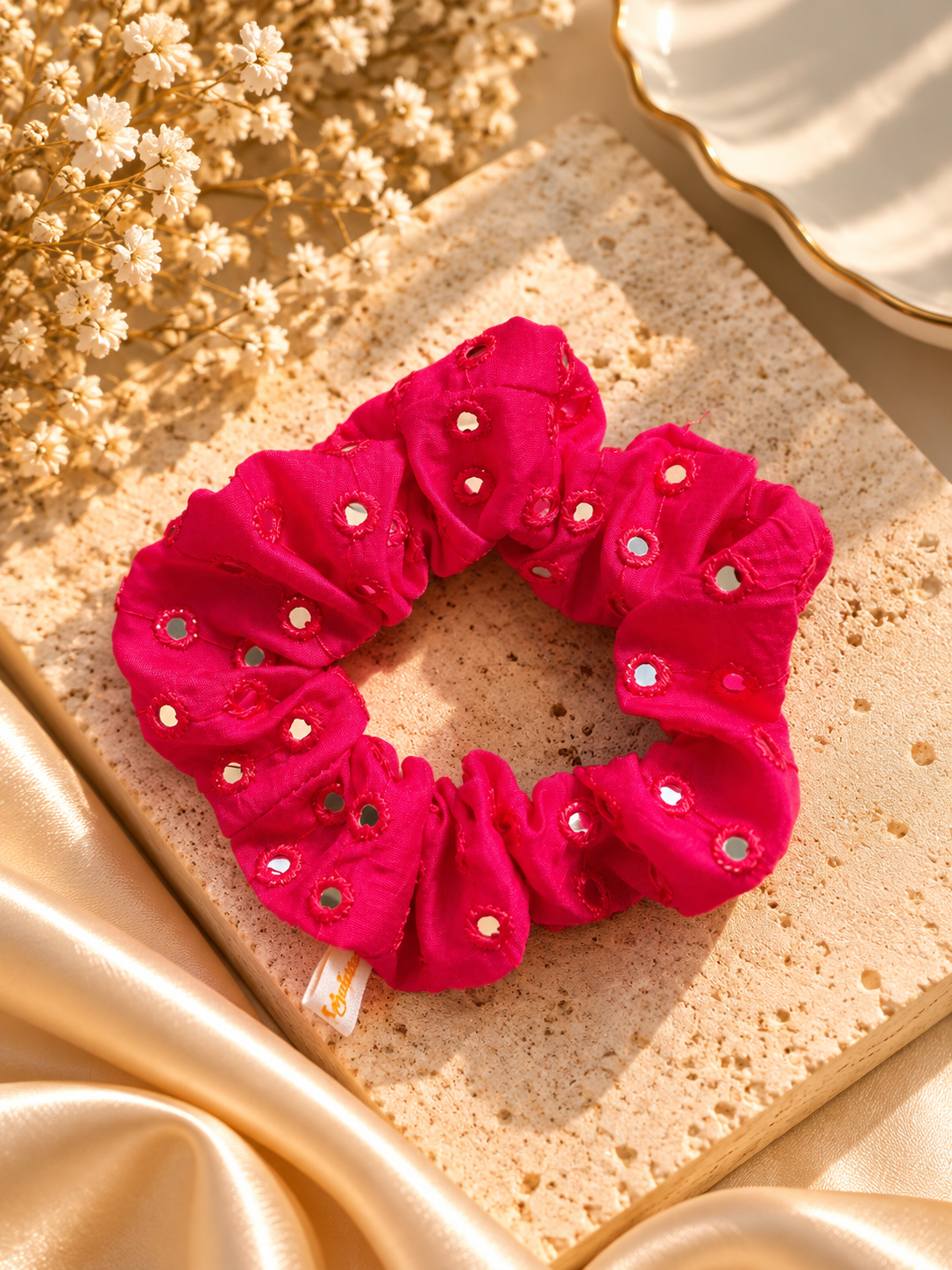 PINK PARADISE SCRUNCHIE