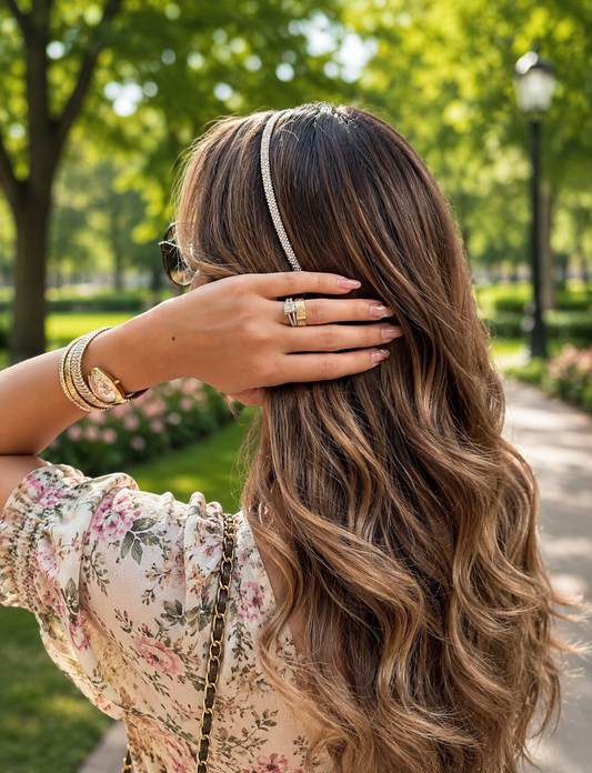 SILVER GLAM HEADBAND