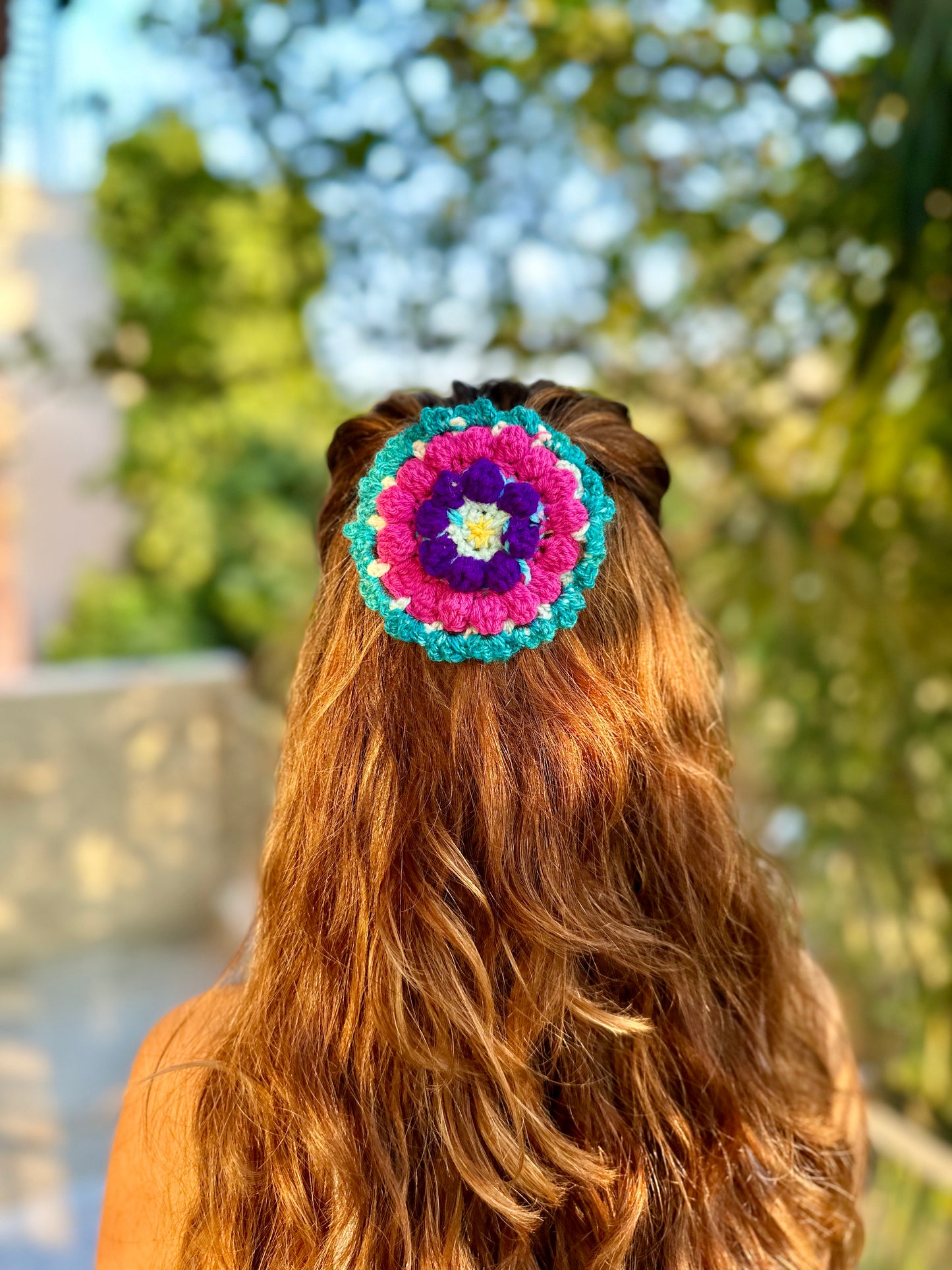 LAVENDER CROCHET BOW
