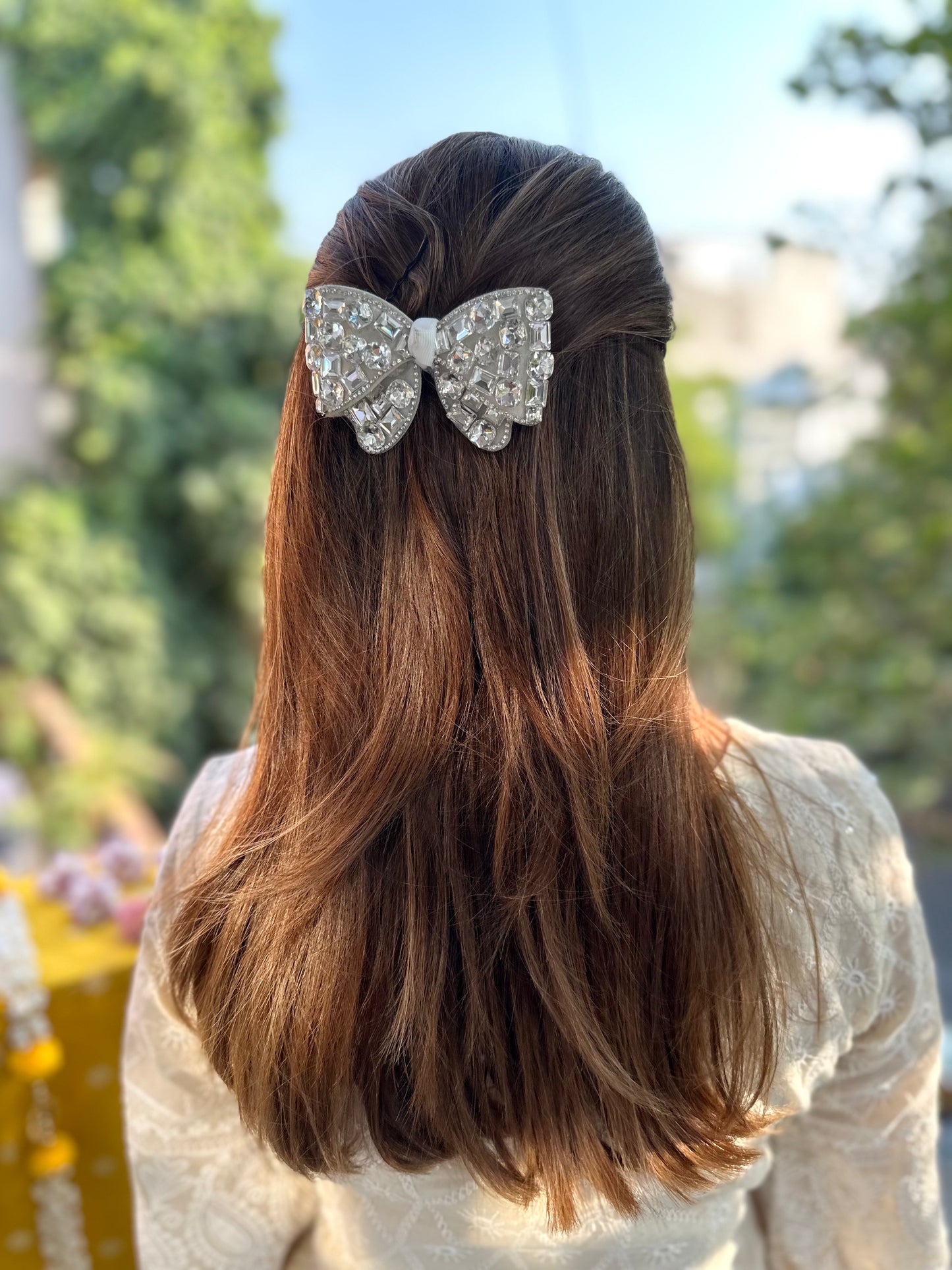 SANCY BEJEWELLED BOW