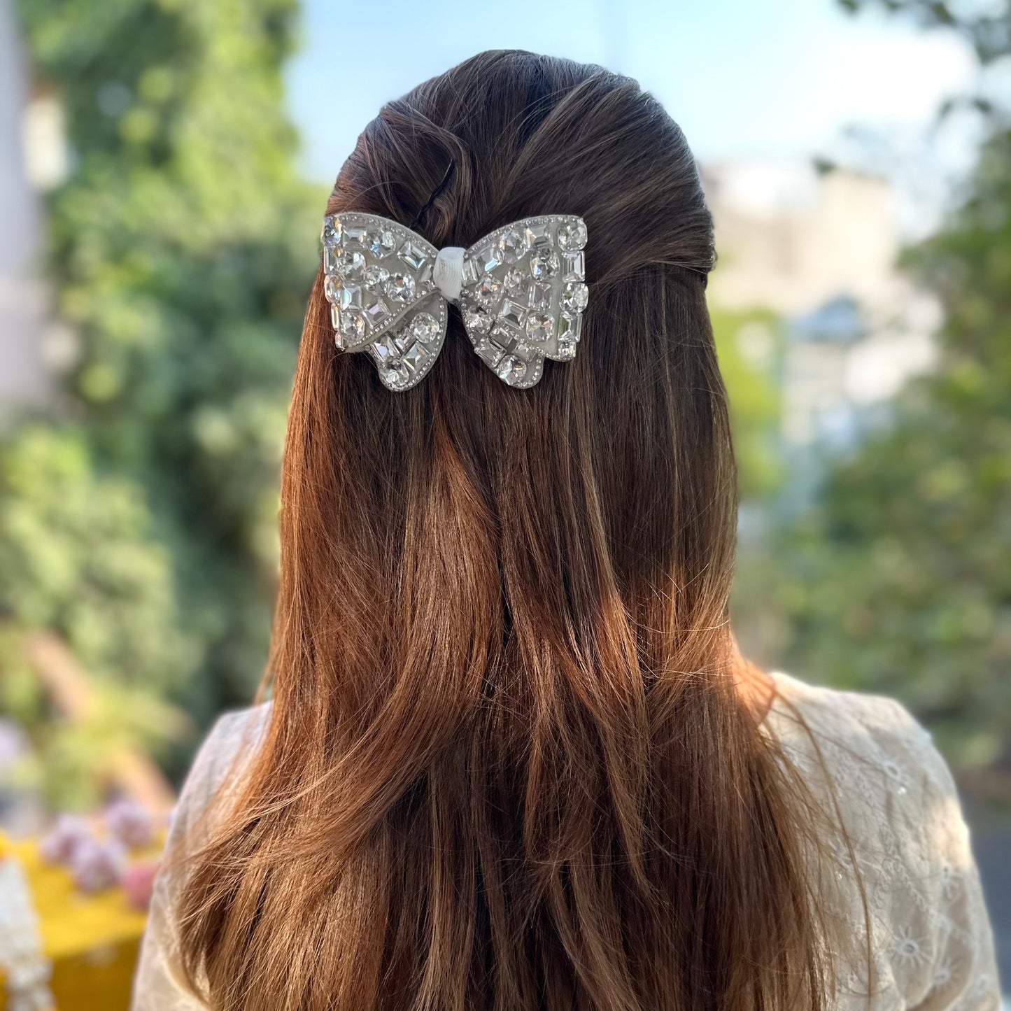 SANCY BEJEWELLED BOW