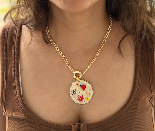 FLOWER CHARM NECKLACE