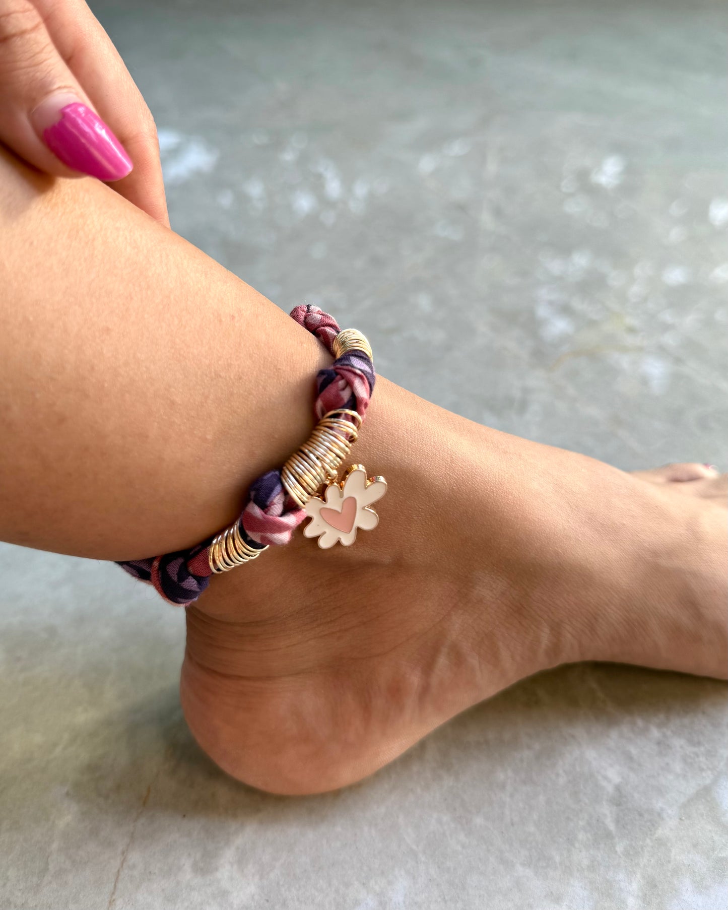 BLUSH ANKLET
