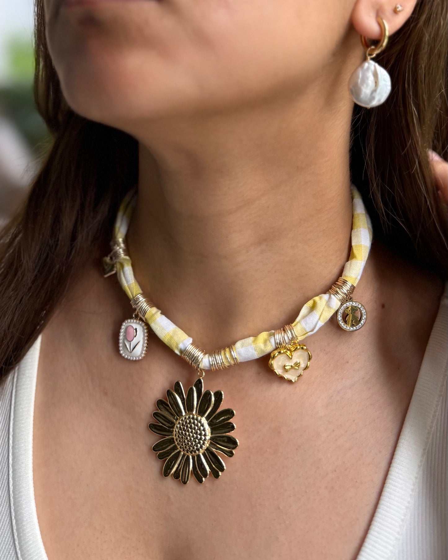 FLORAL FANTASY CHARM NECKLACE