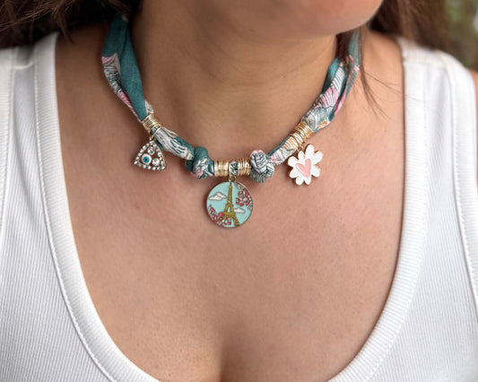 PARIS WITH LOVE CHARM NECKLACE