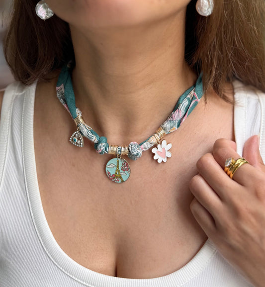 PARIS WITH LOVE CHARM NECKLACE