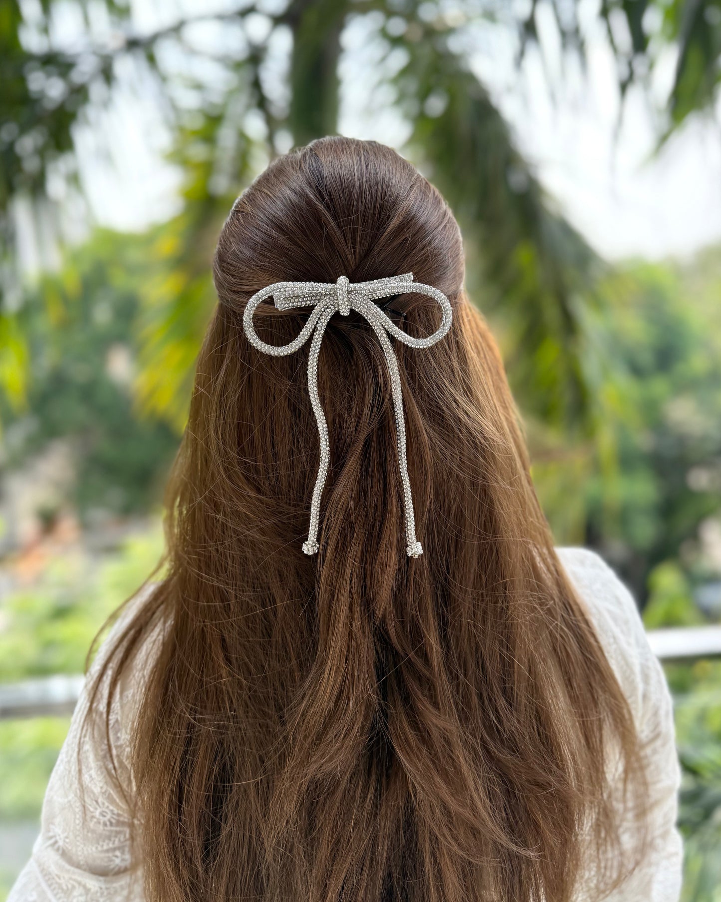 MOONLIGHT BEJEWELLED BOW