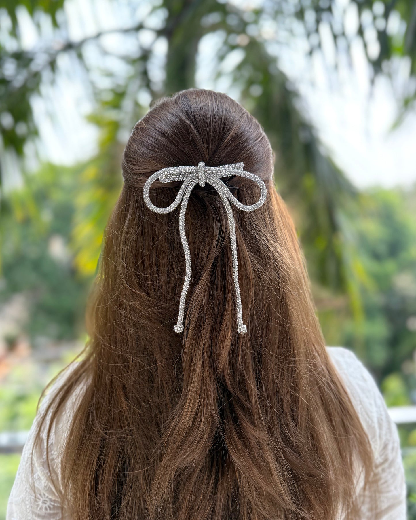 MOONLIGHT BEJEWELLED BOW