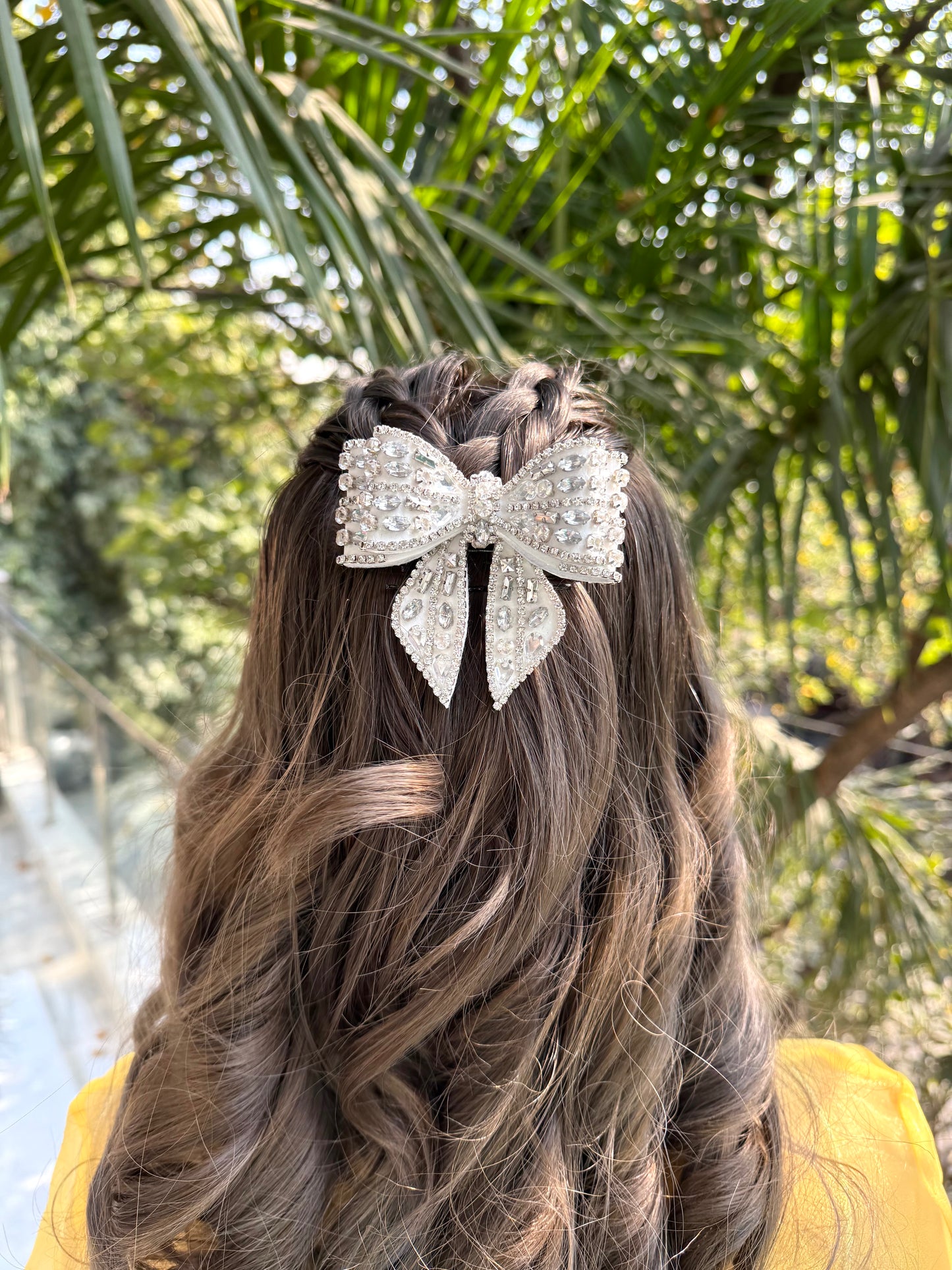 DUSTY MILLER BEJEWELLED BOW