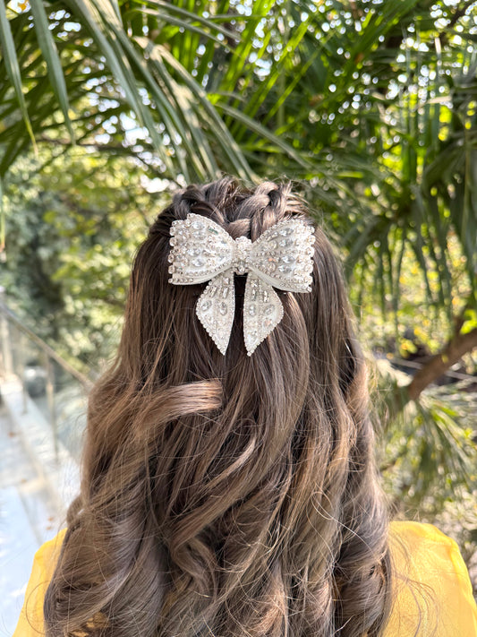DUSTY MILLER BEJEWELLED BOW