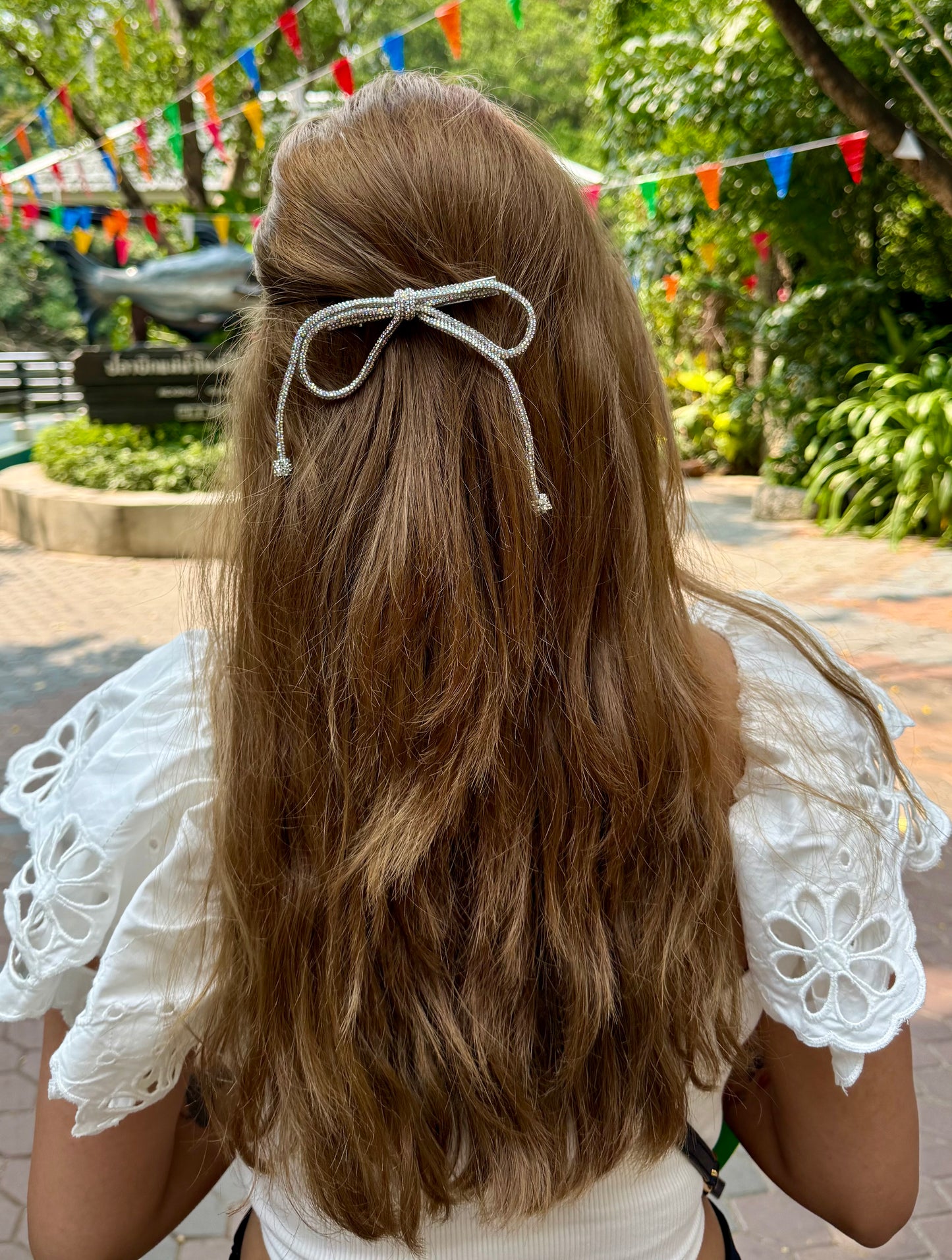 SHIMMER BEJEWELLED BOW