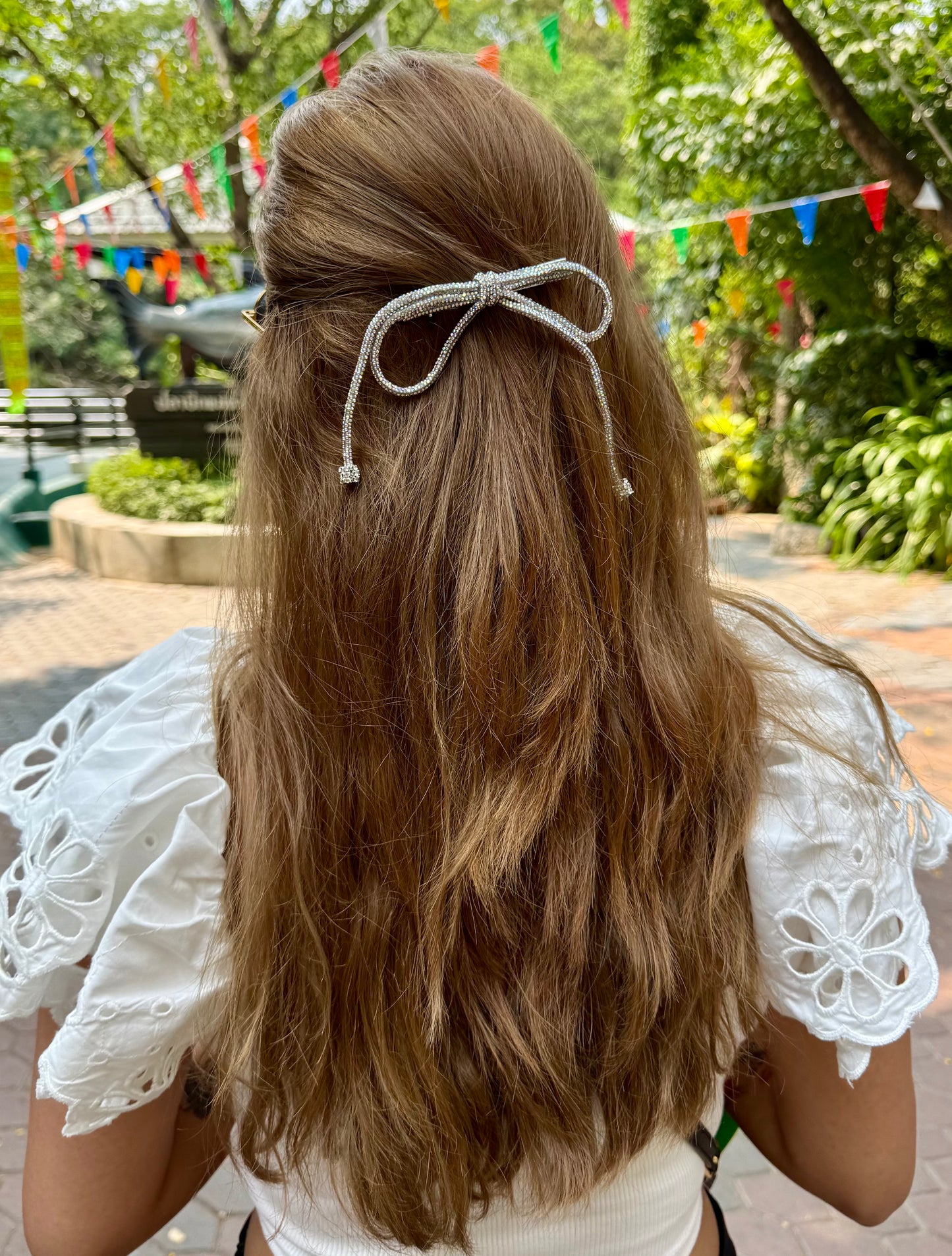 SHIMMER BEJEWELLED BOW