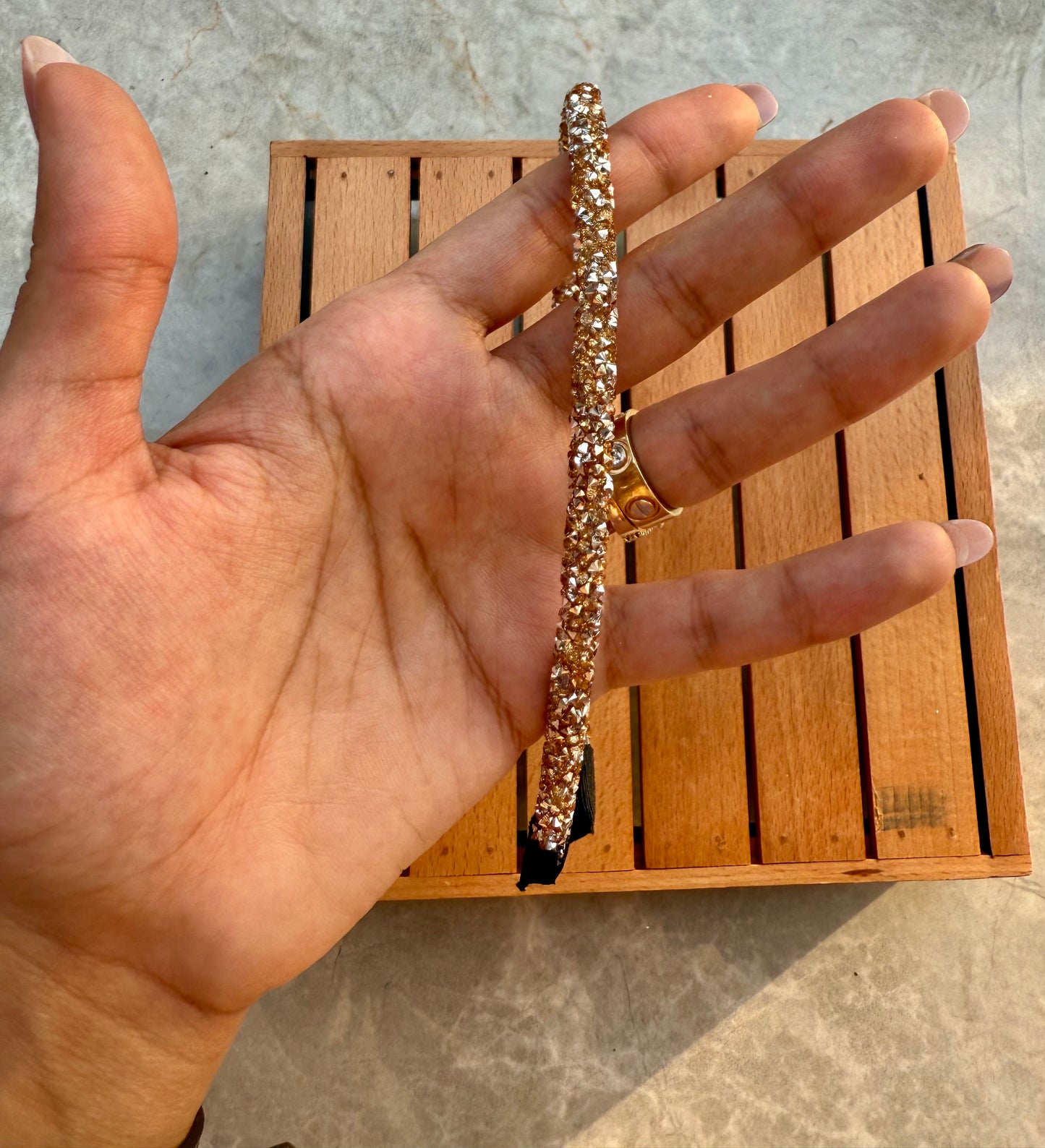 GOLD SWAROVSKI HEADBAND