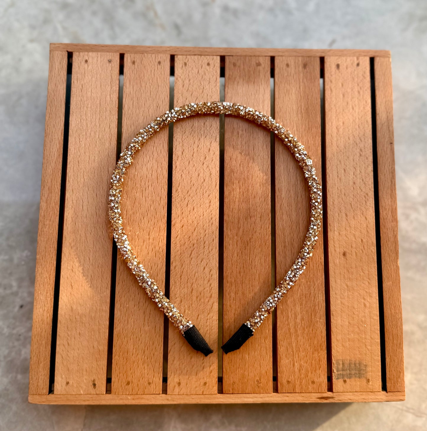 GOLD SWAROVSKI HEADBAND