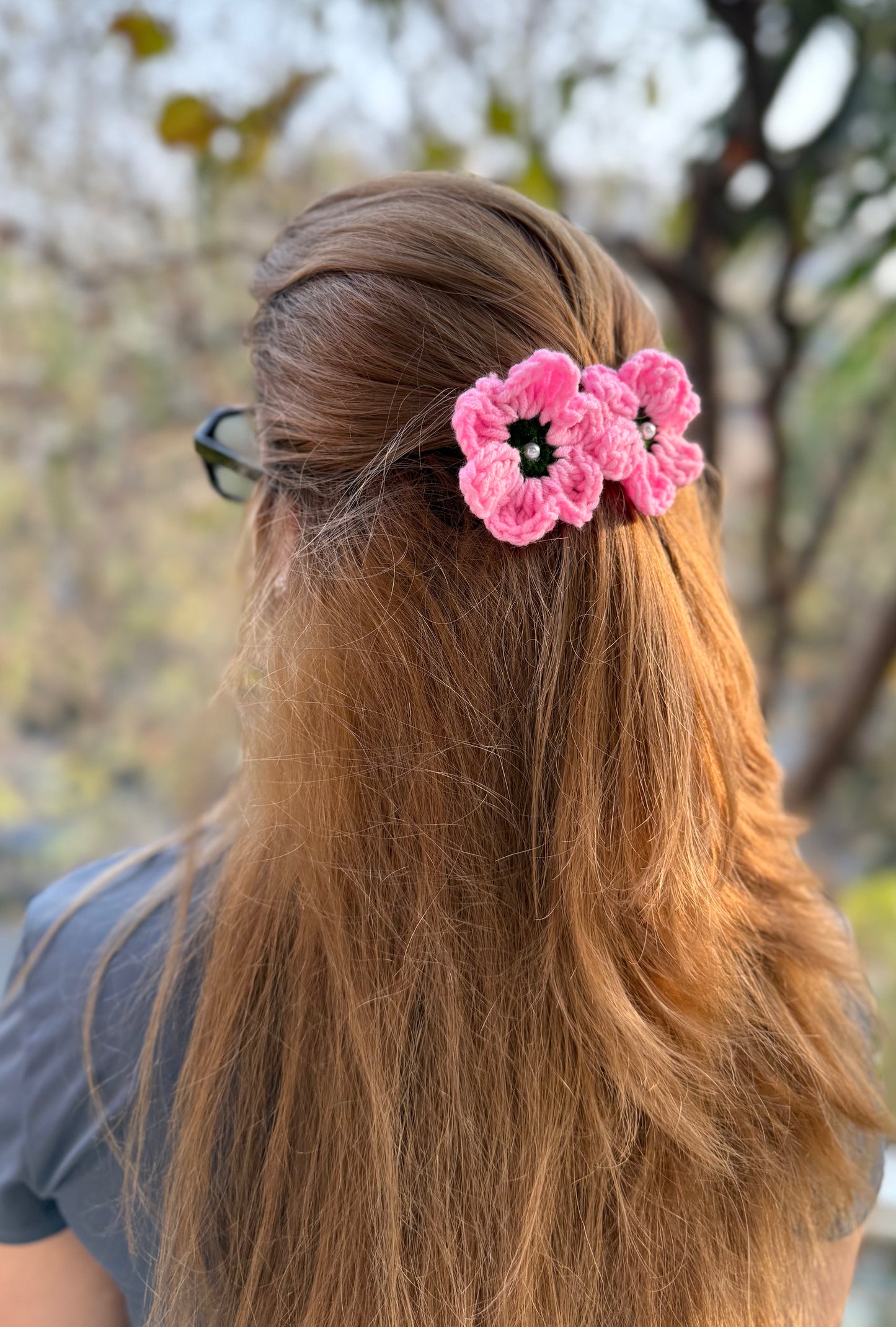 PEONY CROCHET BOW