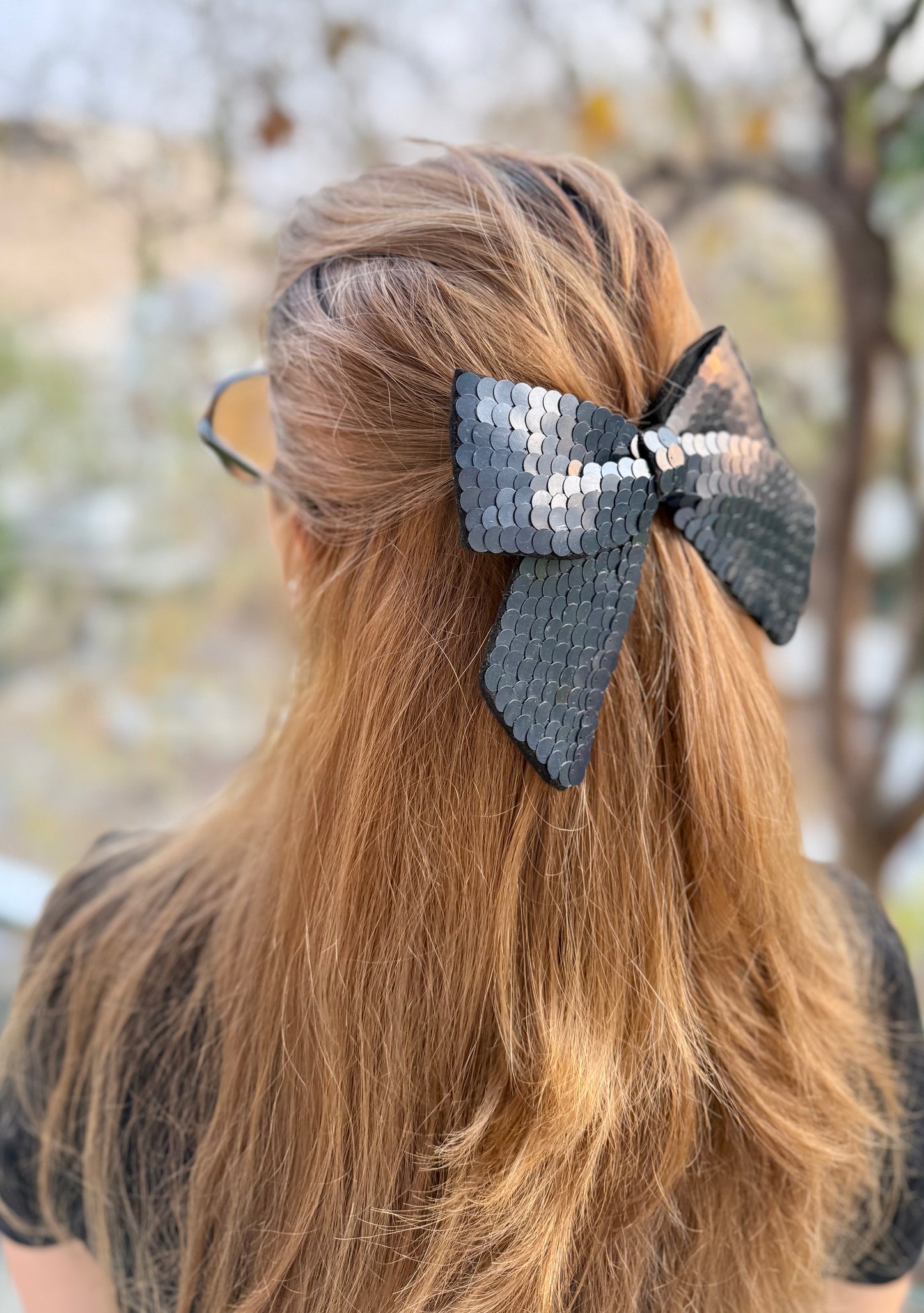 BLACK BEAUTY BEJEWELLED BOW