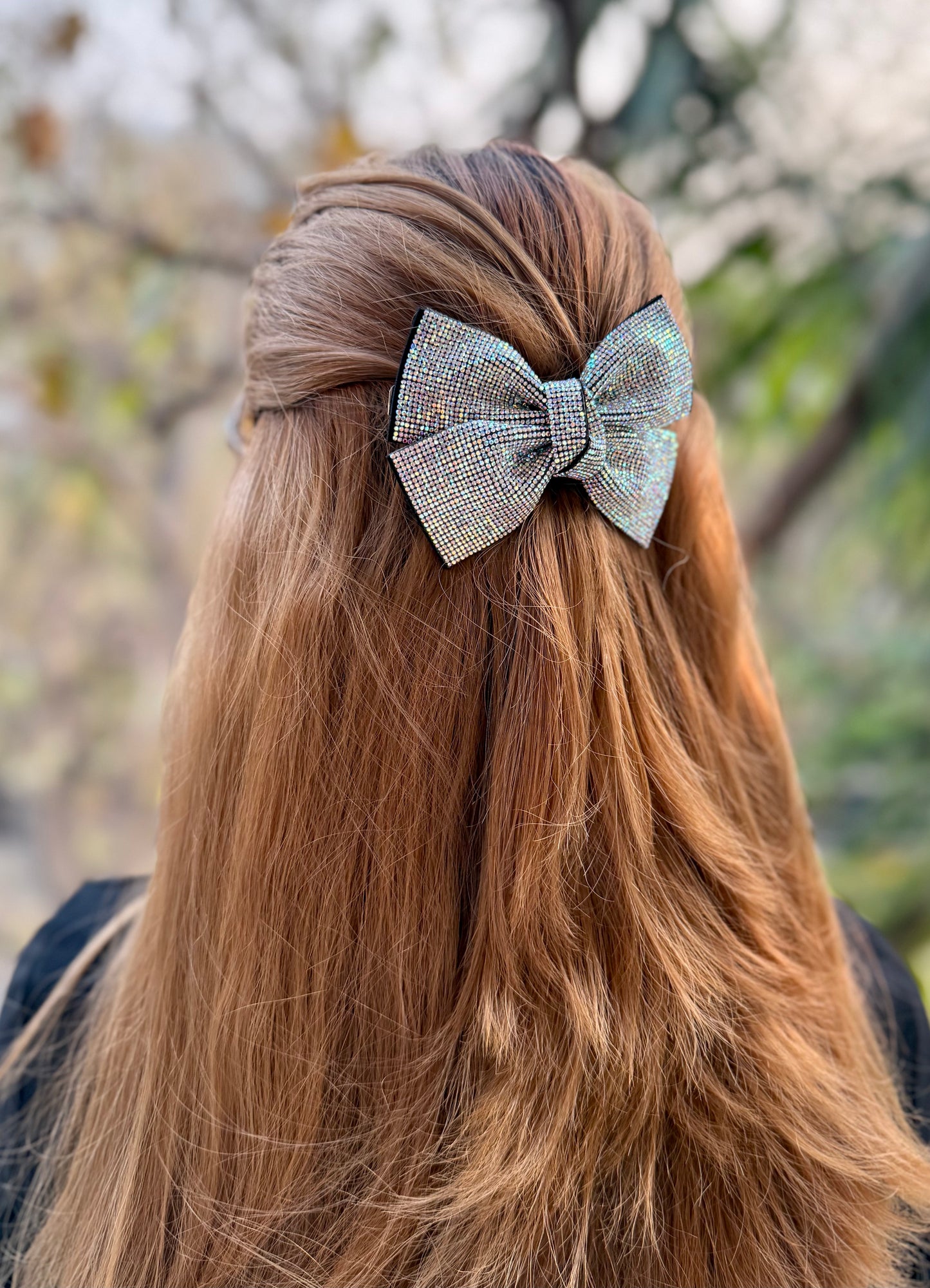 SHIMMER BEJEWELLED BOW
