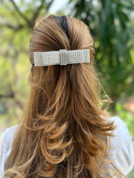 MIDNIGHT GLORY BEJEWELLED BOW