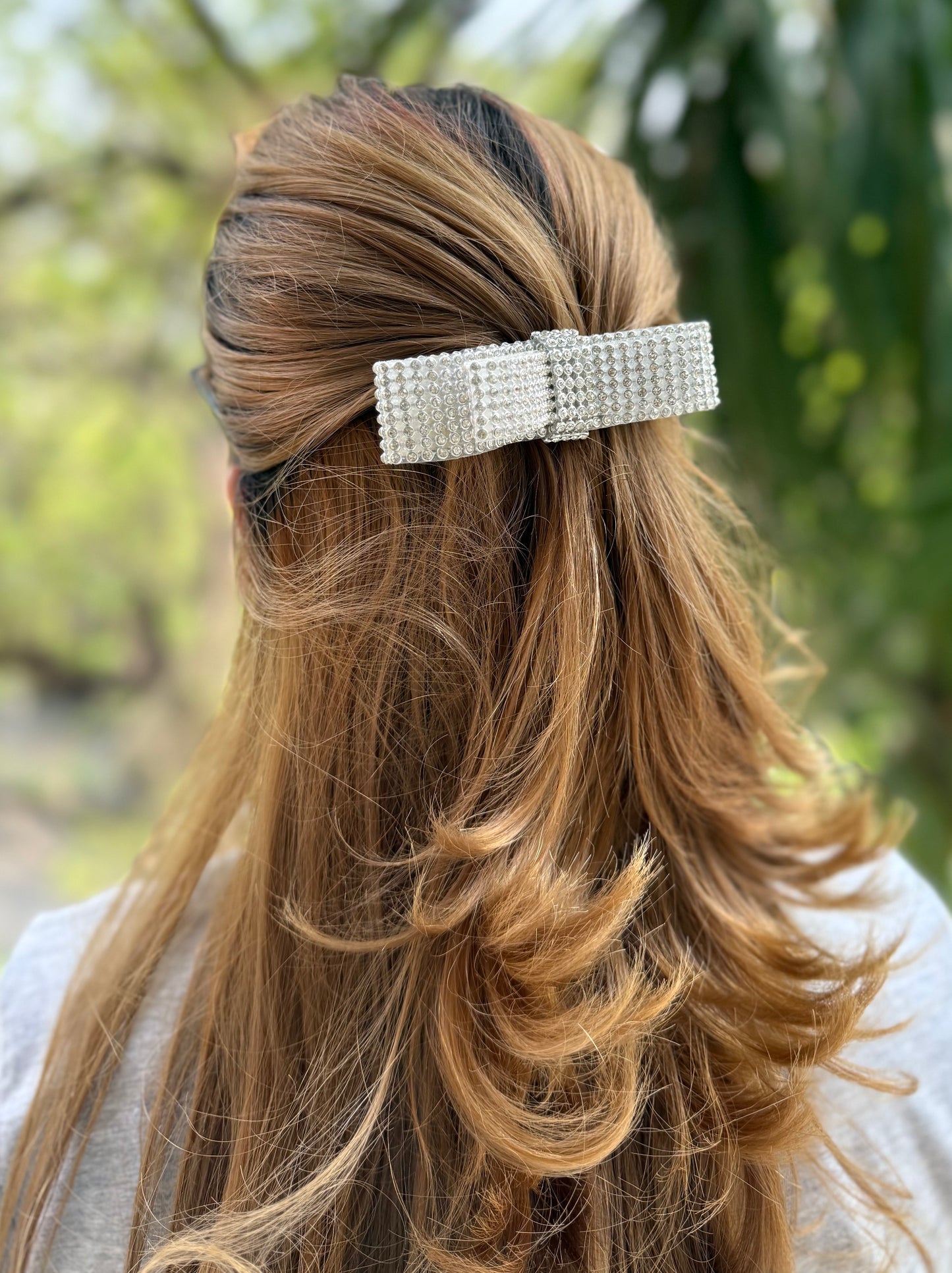 MIDNIGHT GLORY BEJEWELLED BOW