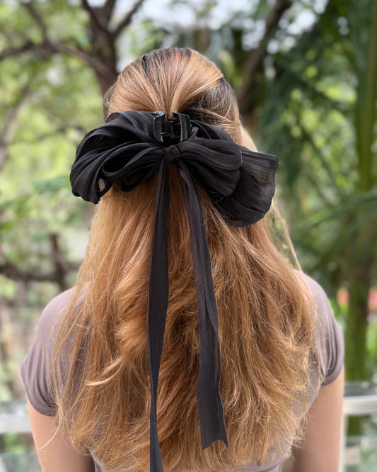 BLACK BUTTERFLY HAIR CLAW