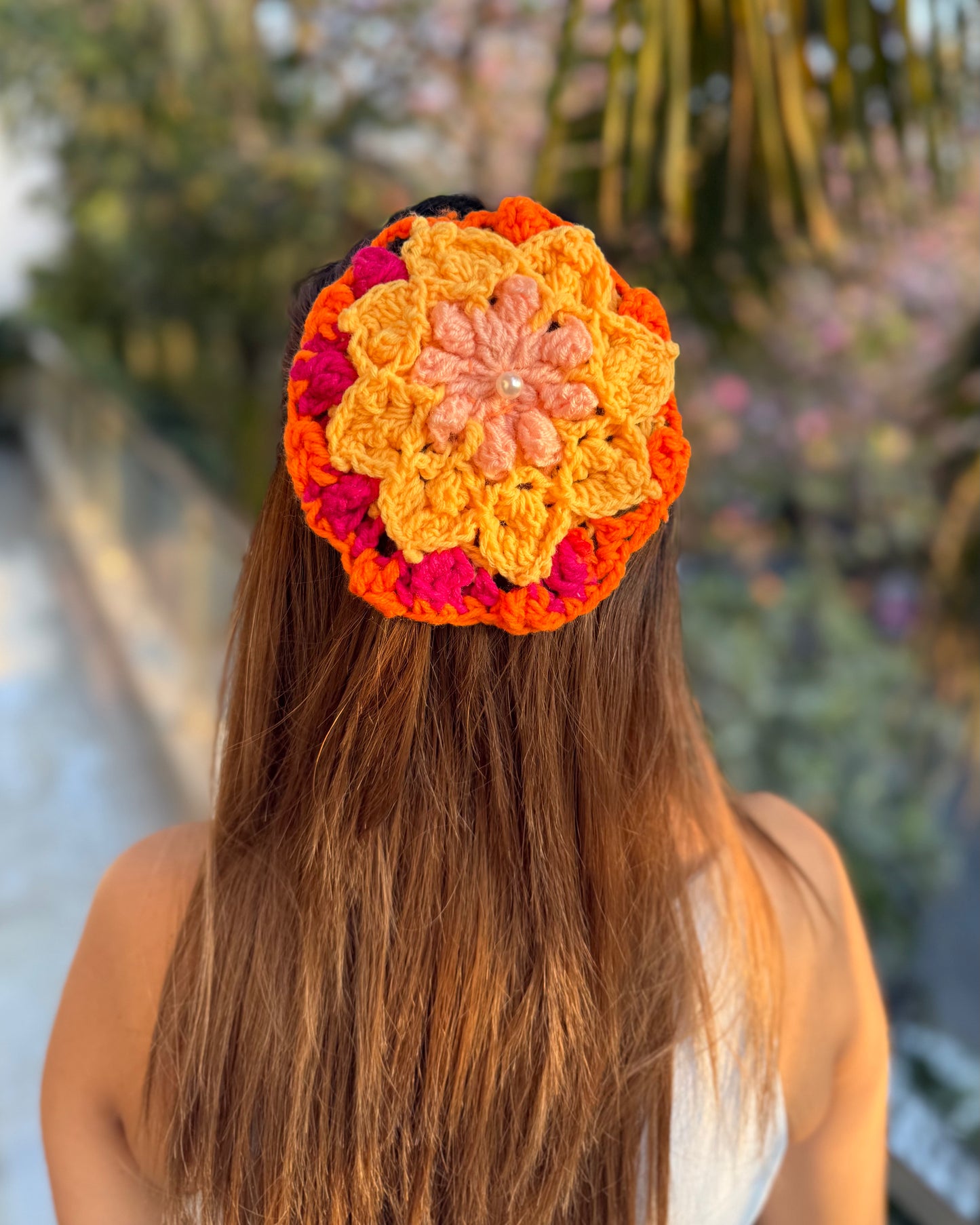 LEMON CROCHET BOW