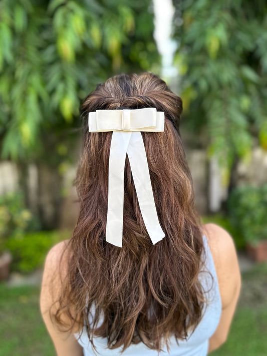 PEONY PIGTAIL BOW