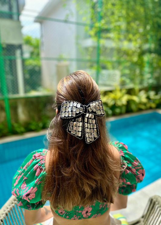 STROBE BEJEWELLED BOW