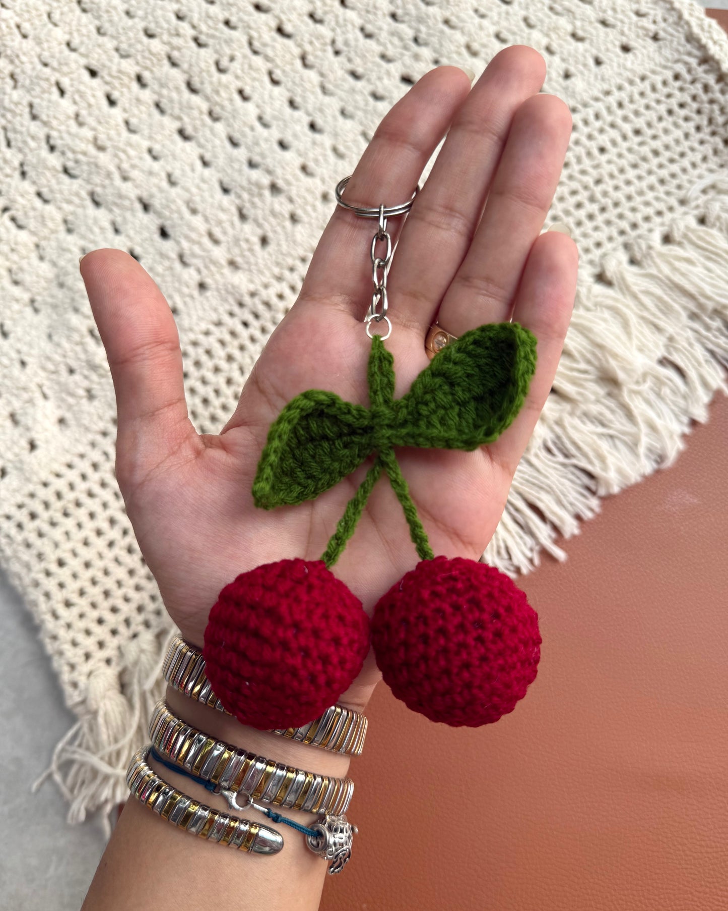 CHERRY KEYCHAIN