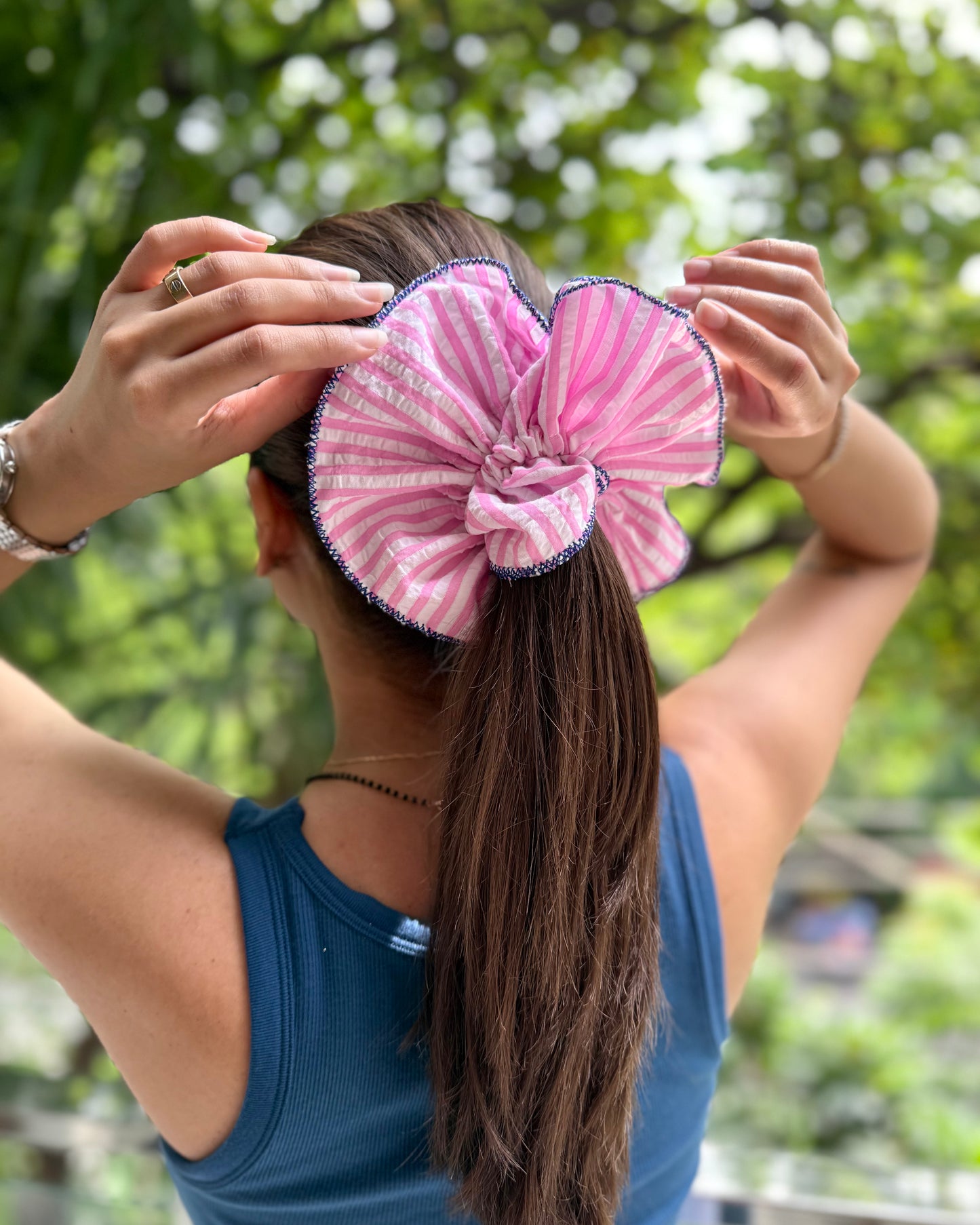 CHERRY BLOSSOM GIANT SCRUNCHIE
