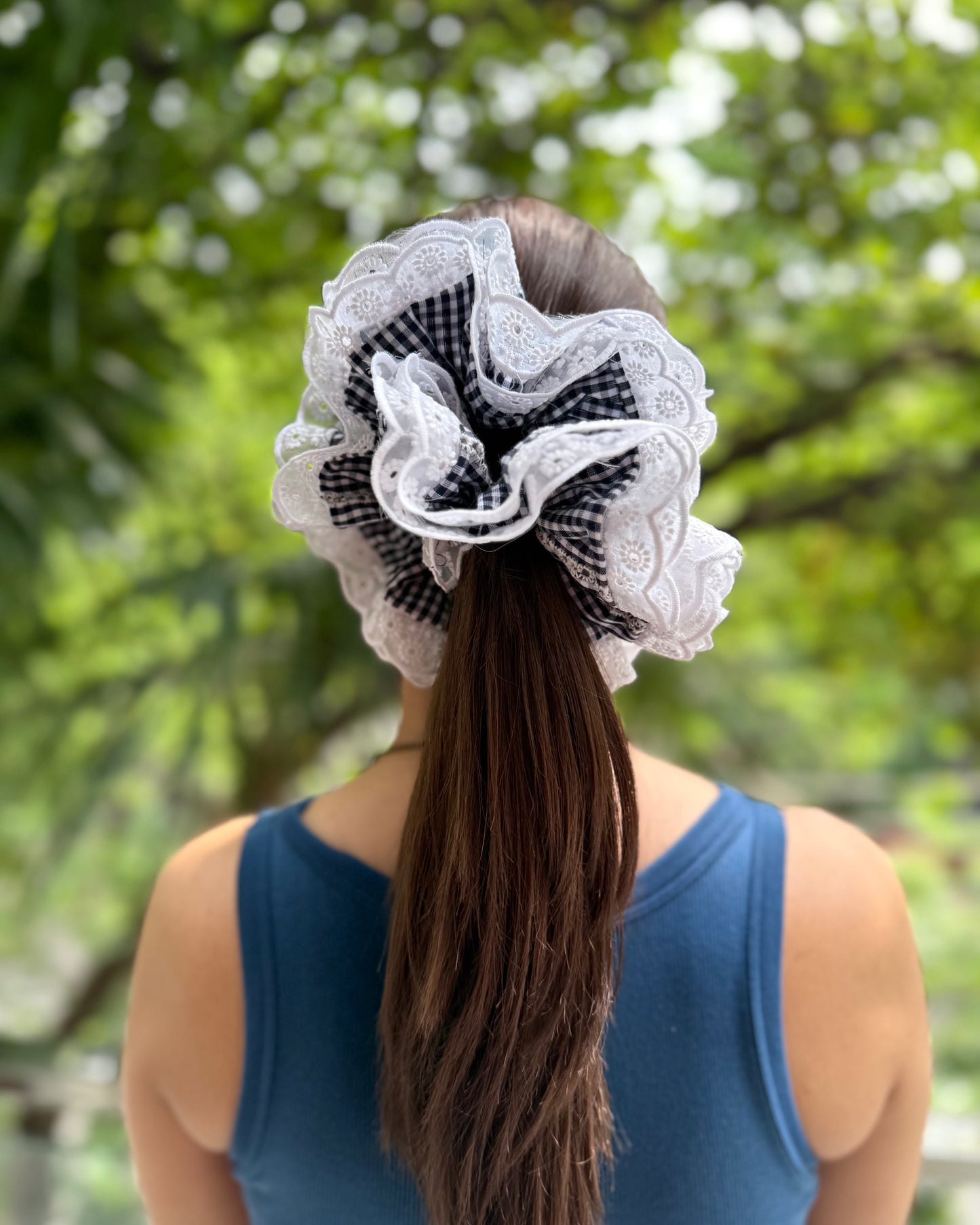 BLACK CHERRY GIANT SCRUNCHIE