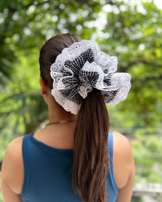 BLACK CHERRY GIANT SCRUNCHIE