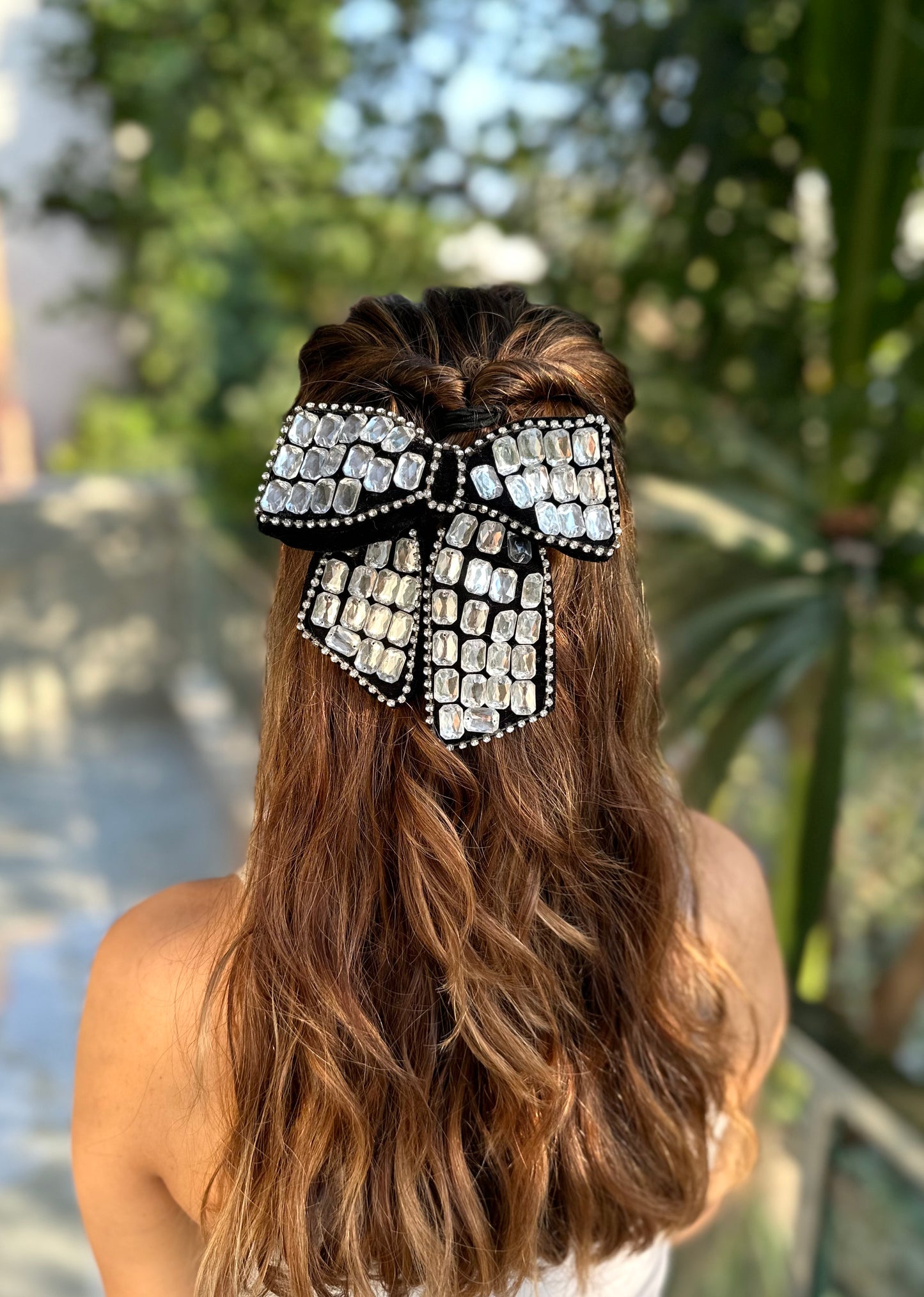 STROBE BEJEWELLED BOW