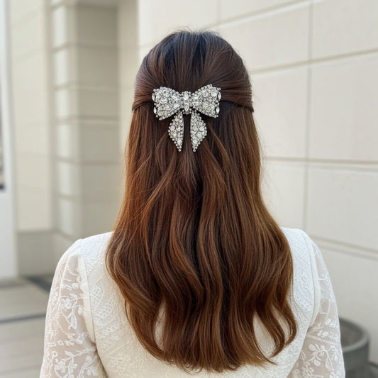 CITRINE BEJEWELLED BOW