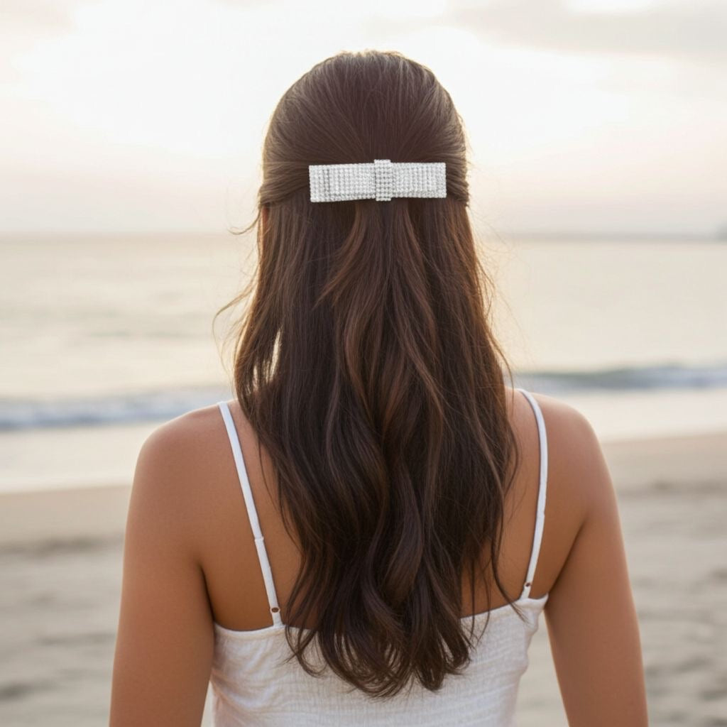 MIDNIGHT GLORY BEJEWELLED BOW