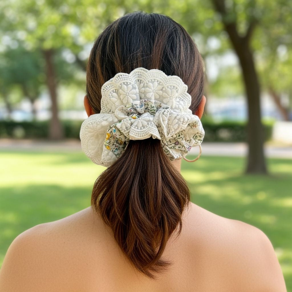 CLEMATIS GIANT SCRUNCHIE