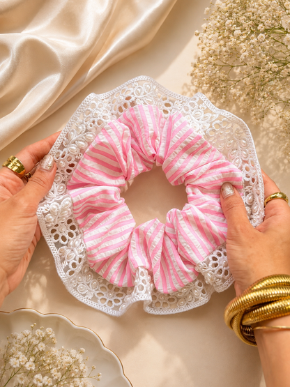 ROSE STRIPE GIANT SCRUNCHIE