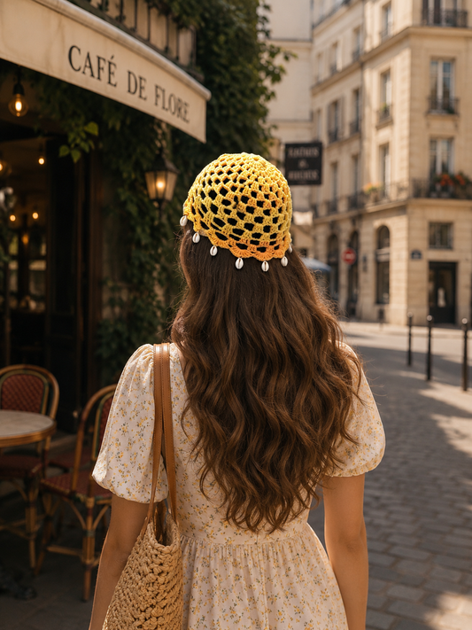 AMALFI SUN CROCHET CAP