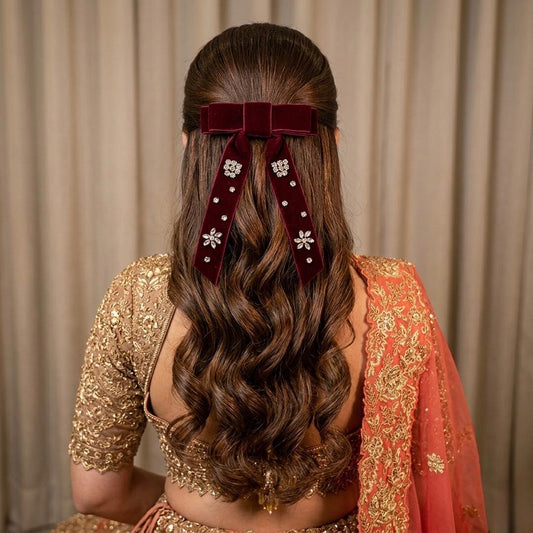 MULBERRY PIGTAIL BOW