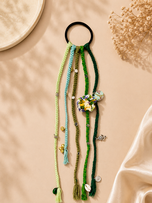 SAGE CHARM HAIRTIE