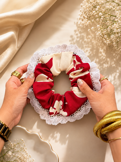 CHERRY BLOOM GIANT SCRUNCHIE