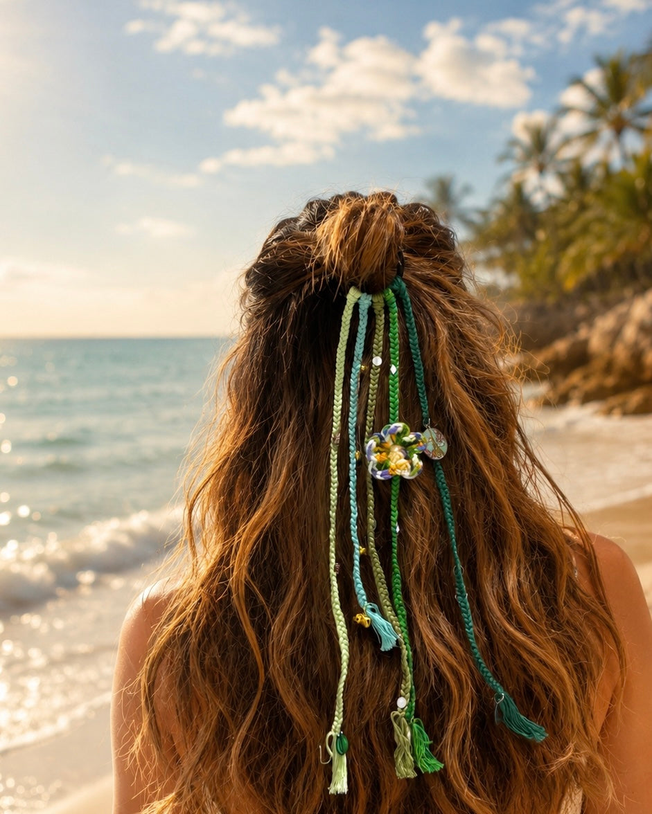 SAGE CHARM HAIRTIE