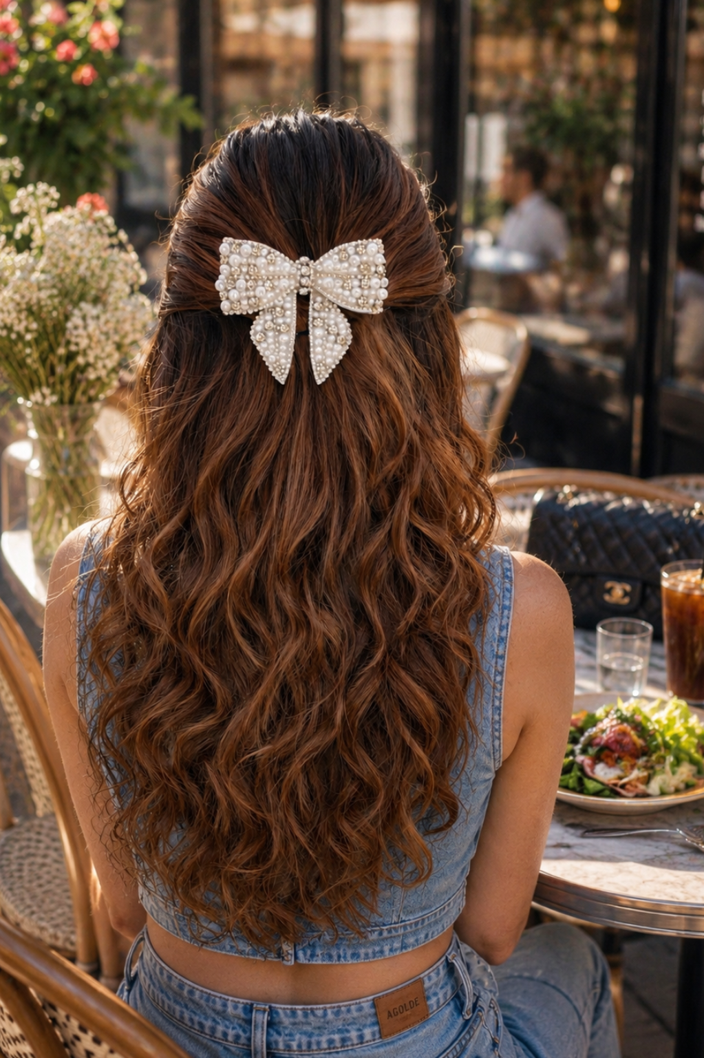 PEARL VEIL BEJEWELLED BOW